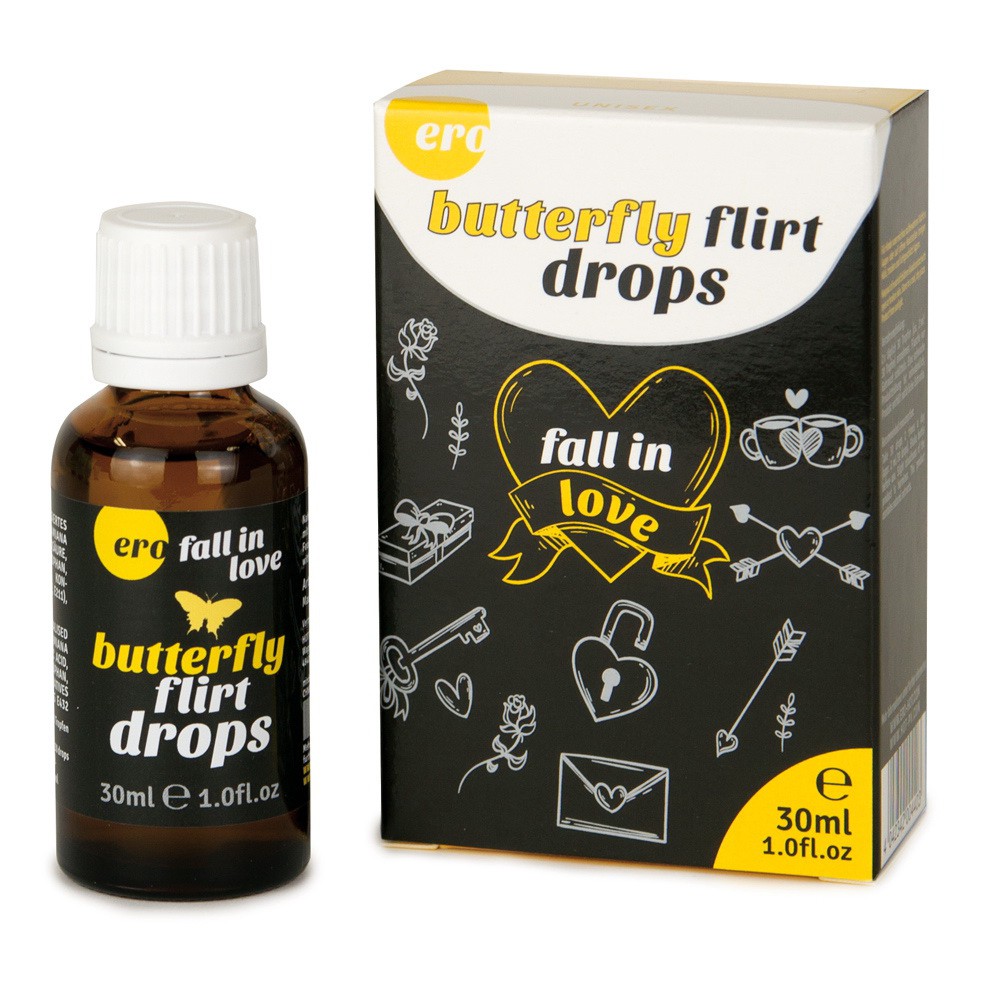 Капли увеличивающие выносливость для мужчин и женщин Ero Butterfly flirt, 30 мл 77111-07 - HOT - Биологически активные добавки для мужчин - Купить