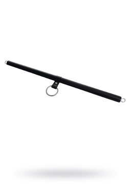 Распорка большая для фиксации Pecado BDSM, с кольцом, натуральная кожа и дерево, черная 1313 - Секс шоп в Челябинске, интернет магазин интимных товаров | Мулен Руж