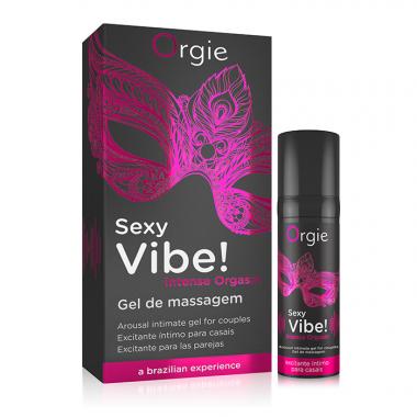 Гель Orgie Sexy Vibe Intense Orgasm с эффектом вибрации, 15 мл - Секс шоп в Челябинске, интернет магазин интимных товаров | Мулен Руж