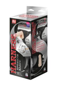 Пояс WOMAN LONG с 3-мя насадками 6" 303903 - Секс шоп в Челябинске, интернет магазин интимных товаров | Мулен Руж