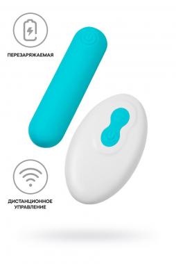 Вибропуля A-Toys by TOYFA TNIM, силикон, голубой, 6,5 см 761063 - Секс шоп в Челябинске, интернет магазин интимных товаров | Мулен Руж