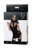 Платье с чокером Glossy Ivy из материала Wetlook, черное, 955029-XL - Секс шоп в Челябинске, интернет магазин интимных товаров | Мулен Руж