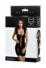 Платье Glossy из материала Wetlook с заклепками, черный, S арт 955015-S - Секс шоп в Челябинске, интернет магазин интимных товаров | Мулен Руж