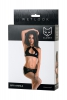 Комплект Glossy Brianna из материала Wetlook, черный, M - Секс шоп в Челябинске, интернет магазин интимных товаров | Мулен Руж