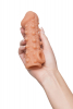Насадка на пенис Kokos фактурная с фиксацией мошонки TPR 176*56 CS 010 L - Секс шоп в Челябинске, интернет магазин интимных товаров | Мулен Руж