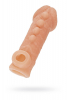 Насадка на пенис Kokos фактурная с фиксацией мошонки TPR 176*56, арт. CS.008-L - Секс шоп в Челябинске, интернет магазин интимных товаров | Мулен Руж