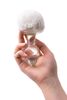 Анальная втулка Sexus Glass, с белым хвостиком, стекло, прозрачная, 14 см, Ø 4 см 912227 - Секс шоп в Челябинске, интернет магазин интимных товаров | Мулен Руж