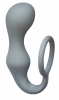 Эрекционное кольцо с анальной пробкой Double Pleasure Anal Plug Grey 4217-02Lola - Секс шоп в Челябинске, интернет магазин интимных товаров | Мулен Руж