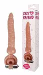 Насадка-кольцо с анал. стимуляцией и вибрацией SexyFriend TPR L-18/D2.8 арт. SF-70154-1 - Секс шоп в Челябинске, интернет магазин интимных товаров | Мулен Руж