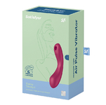 Вакуумный массажер Satisfyer Curvy Trinity 1 red 036496SA - Секс шоп в Челябинске, интернет магазин интимных товаров | Мулен Руж