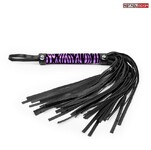 ПЛЁТКА L ручки 150 мм, L хвоста 240 мм, цвет чёрный/фиолетовый арт. NTB-80523 - Секс шоп в Челябинске, интернет магазин интимных товаров | Мулен Руж