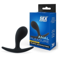 ВТУЛКА АНАЛЬНАЯ L 55 мм D 22 мм, цвет чёрный арт. SEM-55191 - Секс шоп в Челябинске, интернет магазин интимных товаров | Мулен Руж