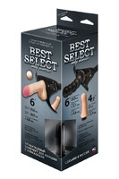 ПОЯС BEST SELECT с 3-мя насадками арт. 341403 - Секс шоп в Челябинске, интернет магазин интимных товаров | Мулен Руж