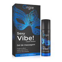 Гель для массажа ORGIE Sexy Vibe Liquid Vibrator с эффектом вибрации, 15 мл 21197 - Секс шоп в Челябинске, интернет магазин интимных товаров | Мулен Руж