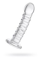Нереалистичный фаллоимитатор Sexus Glass, стекло, прозрачный, 16 см 912179 - Секс шоп в Челябинске, интернет магазин интимных товаров | Мулен Руж
