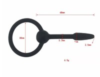 Расширитель уретры силикон с кольцом, длина-68мм, диаметр-5-9мм, арт. 28461 - Секс шоп в Челябинске, интернет магазин интимных товаров | Мулен Руж