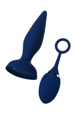 Анальная вибровтулка O'Play Unico с пультом ДУ, силикон, синий, 13,5 см. 221001 - Секс шоп в Челябинске, интернет магазин интимных товаров | Мулен Руж