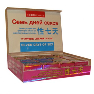 Семь дней Секса (цена за 2 капсулы) - Секс шоп в Челябинске, интернет магазин интимных товаров | Мулен Руж
