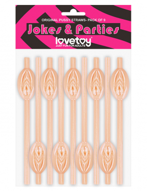 Соломинки с вагиной, 9 шт. LV765002A - Секс шоп в Челябинске, интернет магазин интимных товаров | Мулен Руж