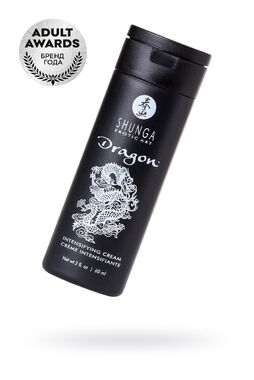 Интимный крем-лубрикант для мужчин Shunga «Дракон» (Dragon), эффект «ледяного огня», 60 мл 275200 - Секс шоп в Челябинске, интернет магазин интимных товаров | Мулен Руж