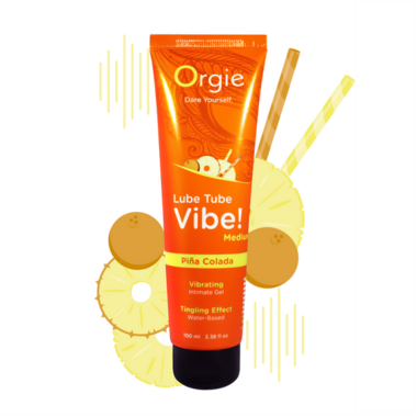 Лубрикант с эффектом вибрации Orgie Lube Tube Vibe Medium Pina Colada, 100 мл 17533 - Секс шоп в Челябинске, интернет магазин интимных товаров | Мулен Руж