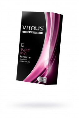 Презервативы VITALIS PREMIUM  super thin - супер тонкие (ширина 53 мм) - Секс шоп в Челябинске, интернет магазин интимных товаров | Мулен Руж