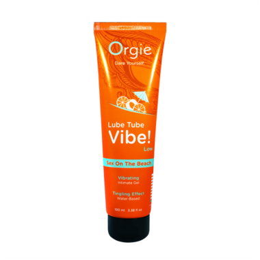 Лубрикант с эффектом вибрации Orgie Lube Tube Vibe Low Sex On The Beach, 100 мл 17526 - Секс шоп в Челябинске, интернет магазин интимных товаров | Мулен Руж