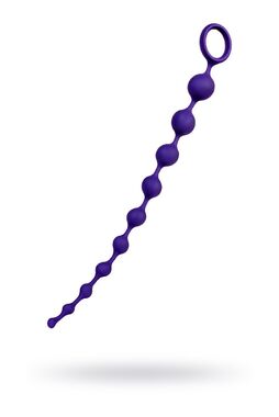 Анальная цепочка ToDo by Toyfa Grape, силикон, фиолетовая, 35 см, Ø 2,7 см 356005 - Секс шоп в Челябинске, интернет магазин интимных товаров | Мулен Руж