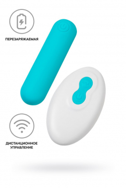 Вибропуля A-Toys by TOYFA TNIM, силикон, голубой, 6,5 см 761063 - Секс шоп в Челябинске, интернет магазин интимных товаров | Мулен Руж