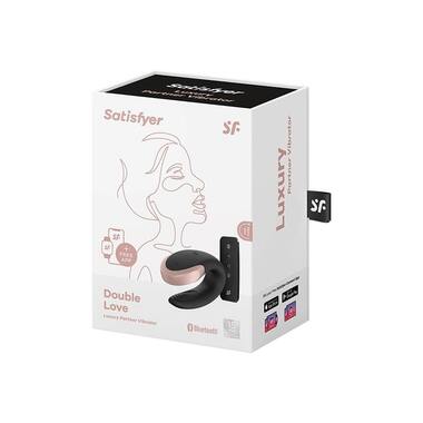 Парный вибратор Satisfyer Double Love с возможностью управления через пульт и приложение (черный) 4001722 - Секс шоп в Челябинске, интернет магазин интимных товаров | Мулен Руж