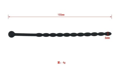 Расширитель уретры силикон, длина-155мм, ширина-6мм арт. 28466 - Секс шоп в Челябинске, интернет магазин интимных товаров | Мулен Руж