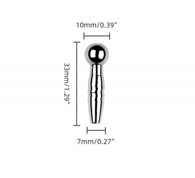 Расширитель уретры метал.с наружной резьбой 7мм, арт. 24807 - Секс шоп в Челябинске, интернет магазин интимных товаров | Мулен Руж